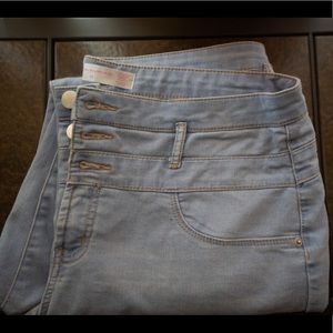 Light Blue Denim High Waist Skinny Jeans